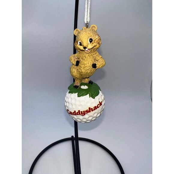 Caddyshack The Movie Gopher On Gold Ball Christmas Ornament Classic Funny Movies - Picture 2 of 6